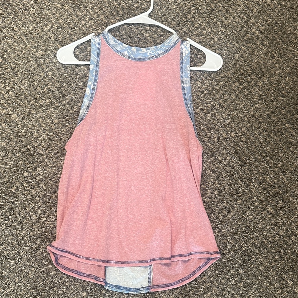Twenty Second Pink and Blue Tank Top